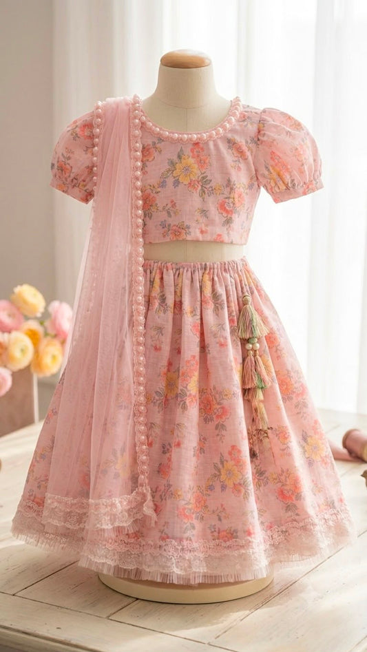 Blossom & Bows Floral Lehenga