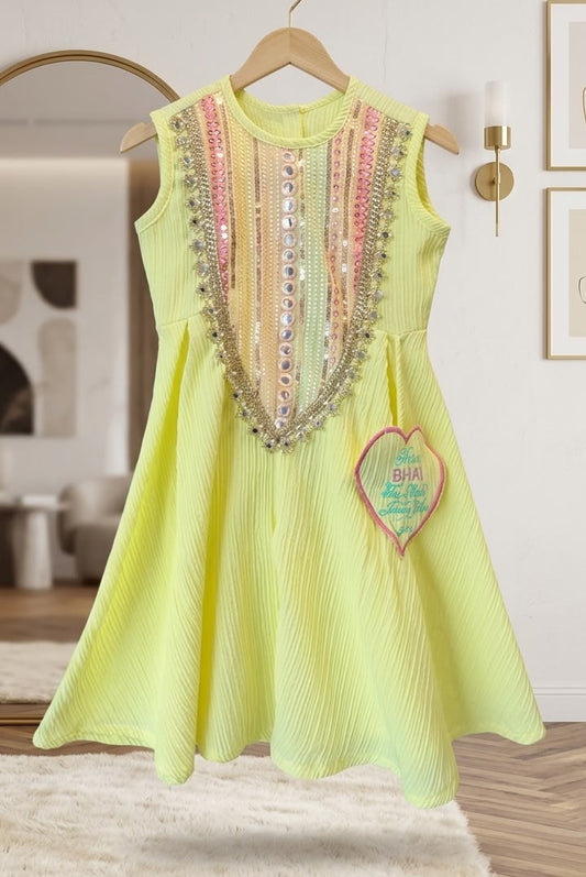 Lemon Sorbet Festive Flared Jumpsuit