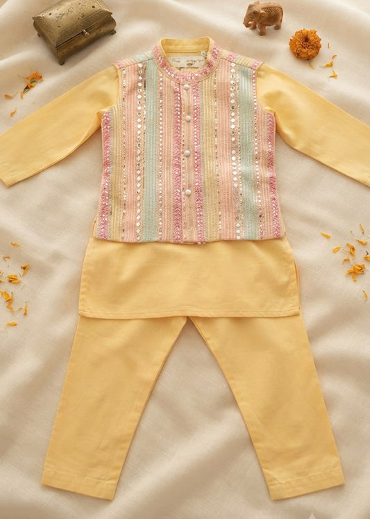 Mirror work kurta set
