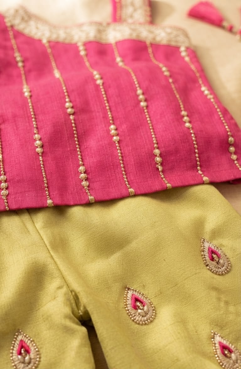 Gulnar One-shoulder Ethnic set