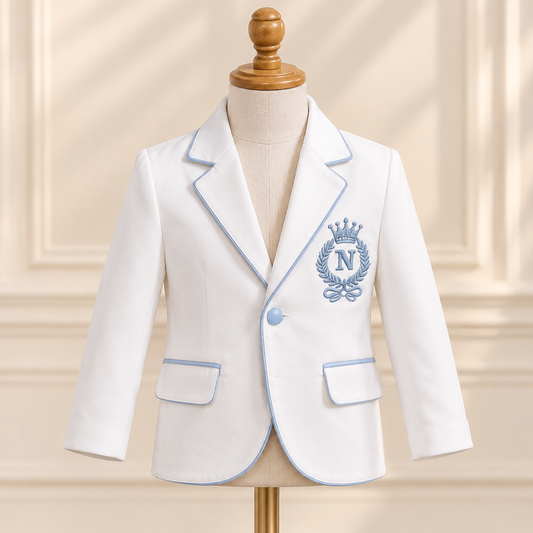 Ivory Blue Royal Suit