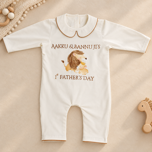 Lion Father's Day  Roomper Set