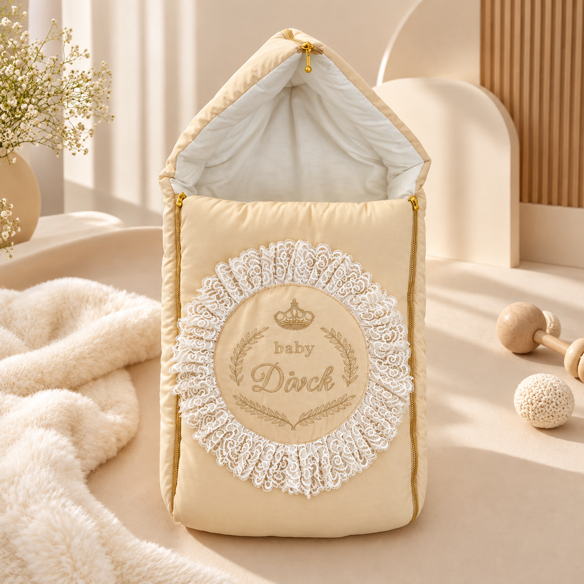 Beige Royal Baby Wrap
