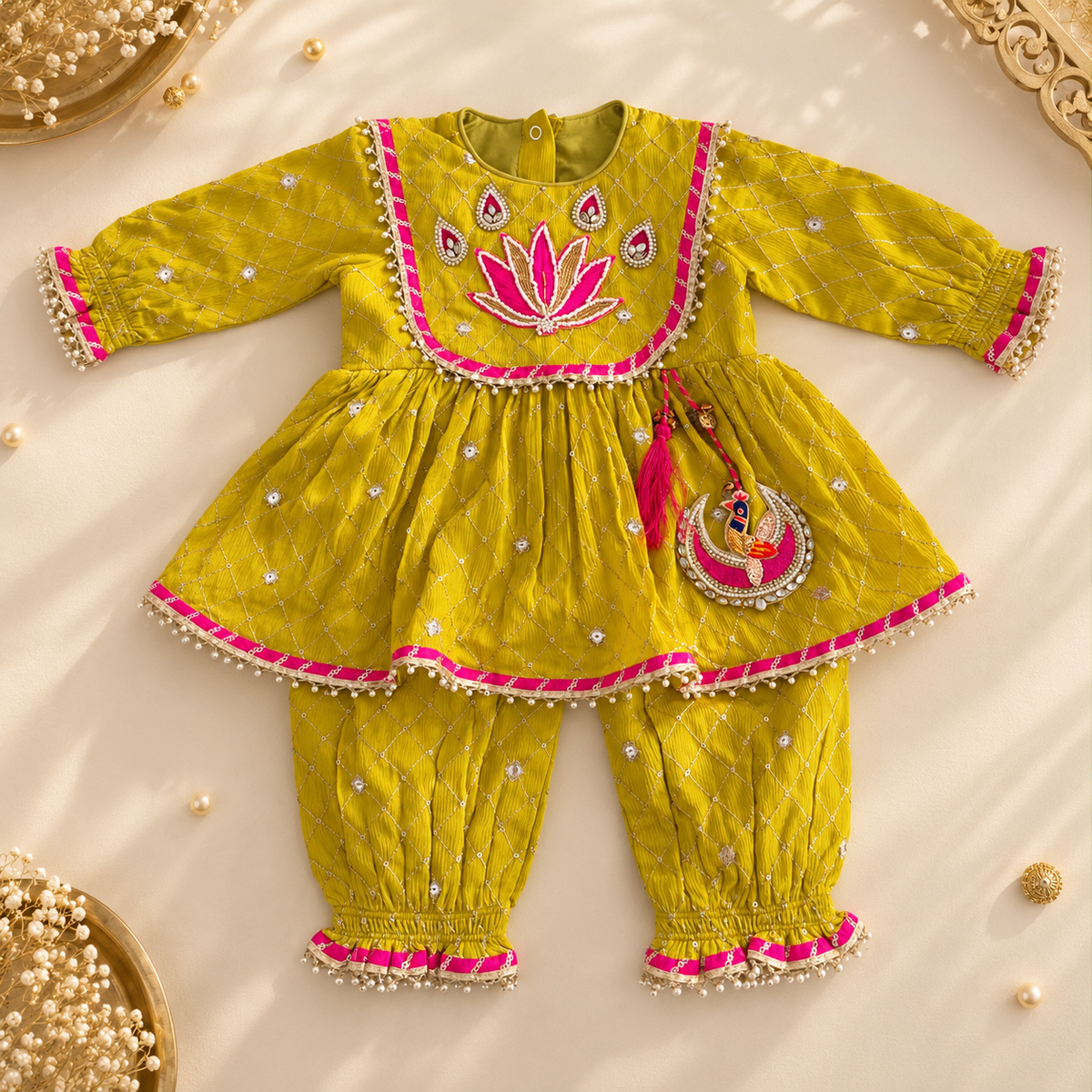 Peacock Green Festive Set