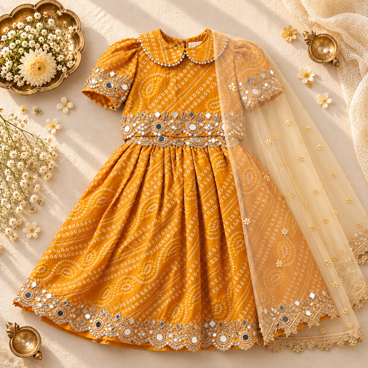 Mustard Gold Sibling Set