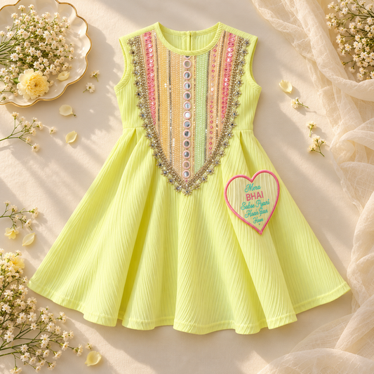 Lemon Sorbet Festive Flared Jumpsuit