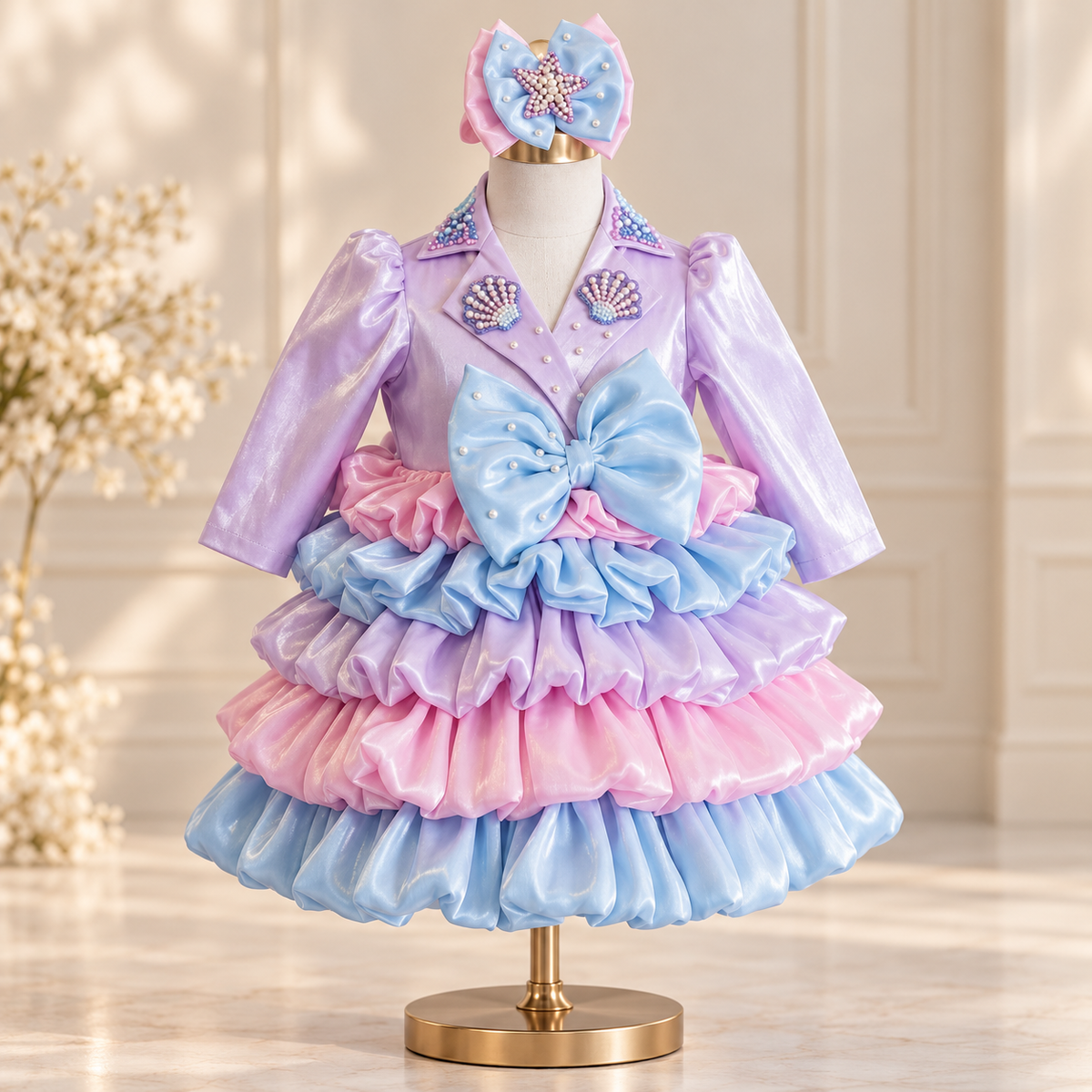 Pastels Ruffle Princess Dress