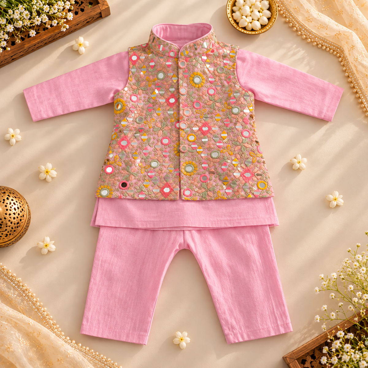 Pink Sibling Twinning Set