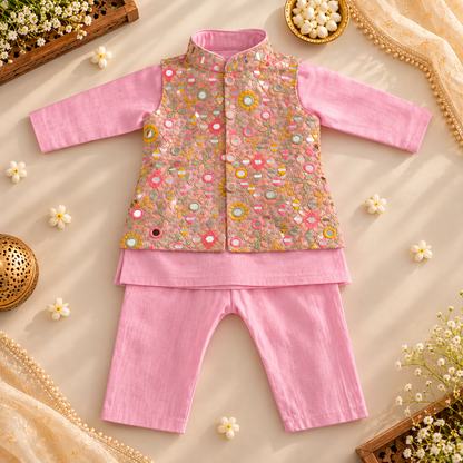 Pink Sibling Twinning Set