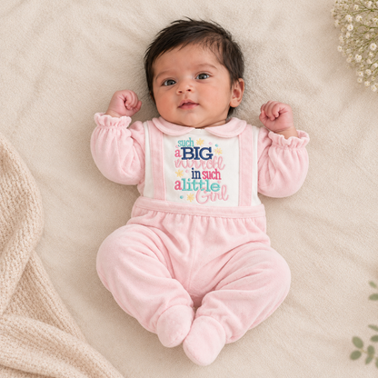 Pink Printed Baby Romper