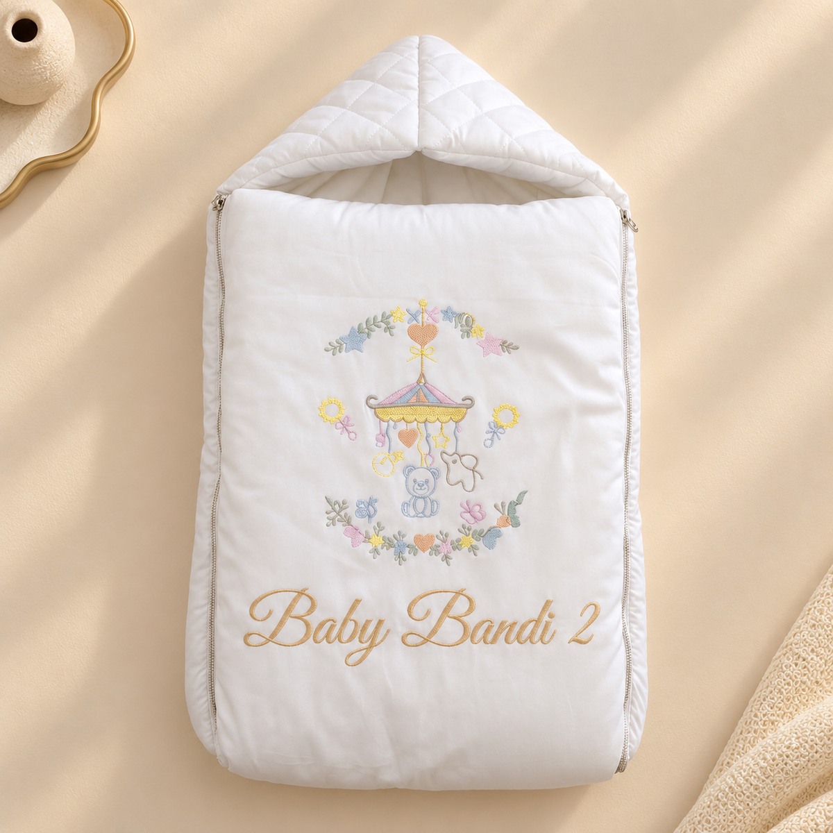 Ivory Baby Carousel Nest