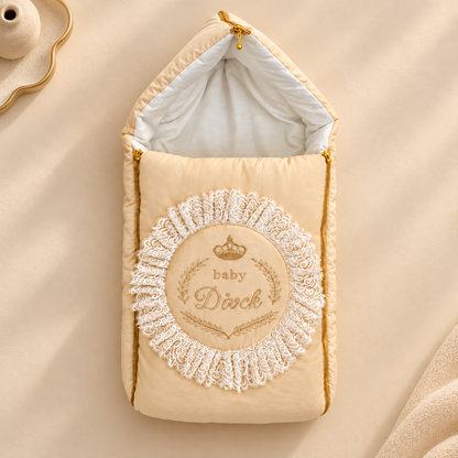 Royal Beige Lace Zip Nest