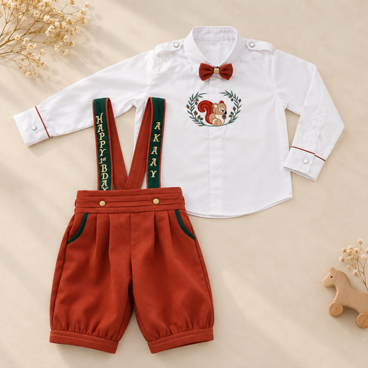 Rust Green First Birthday Set