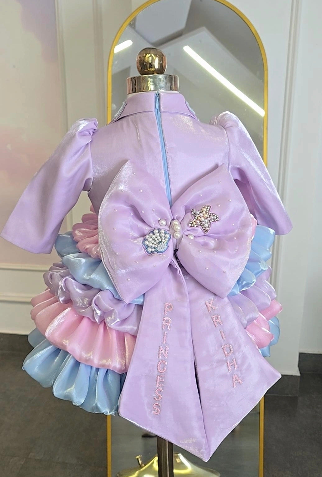 The Enchanted Seashell Ruffle Frock