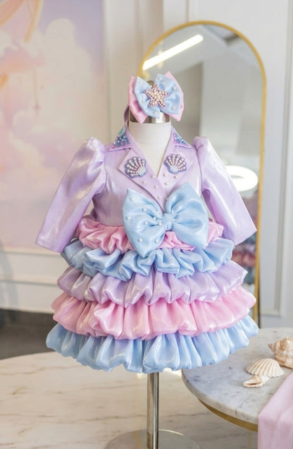 The Enchanted Seashell Ruffle Frock
