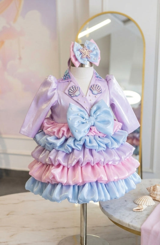 The Enchanted Seashell Ruffle Frock