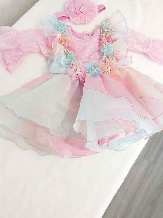 Pastel Organza Frock