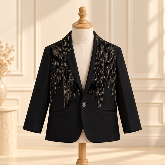 Sequin Black Formal Suit