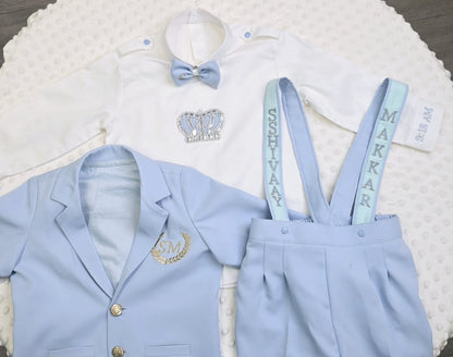 The Blue Initial 3 Piece Blazer Suit