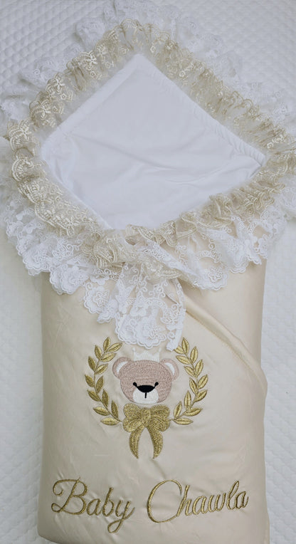 Champagne Teddy Lace Wrap