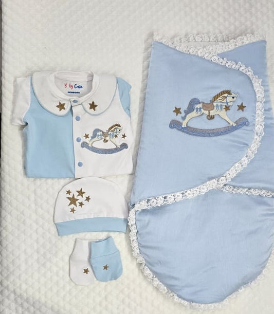 The Horse Blue Swaddler
