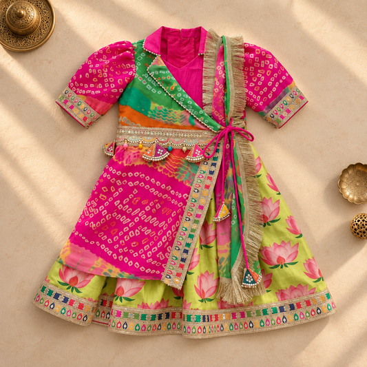 Multicolour Lotus Ethnic Set