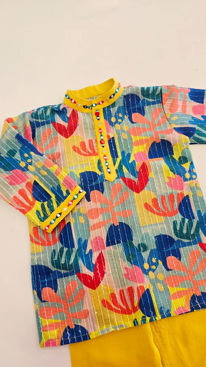 The Multi Color Kurta Set