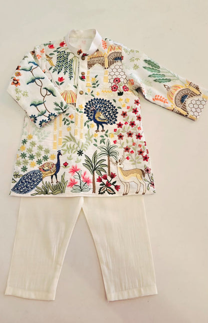 The Elegant Embroidered Kurta Set