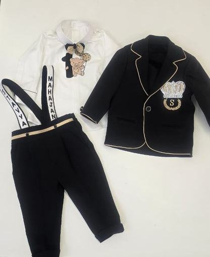 Crown Black Gold Suit