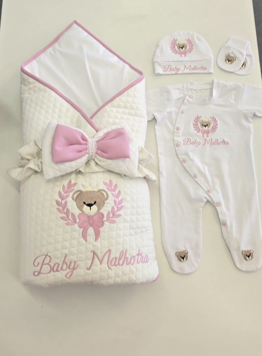 The Pink Bow Teddy Combo Set