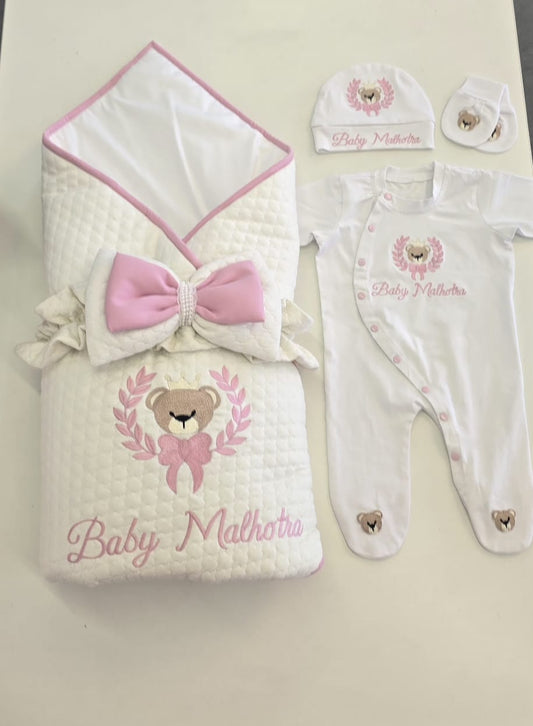 The Pink Bow Teddy Combo Set