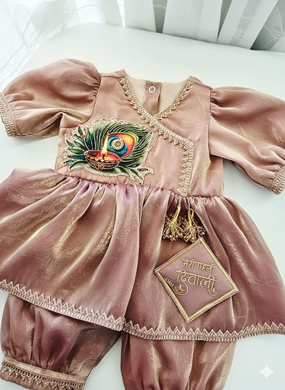 The Gold Peach Diwali Outfit