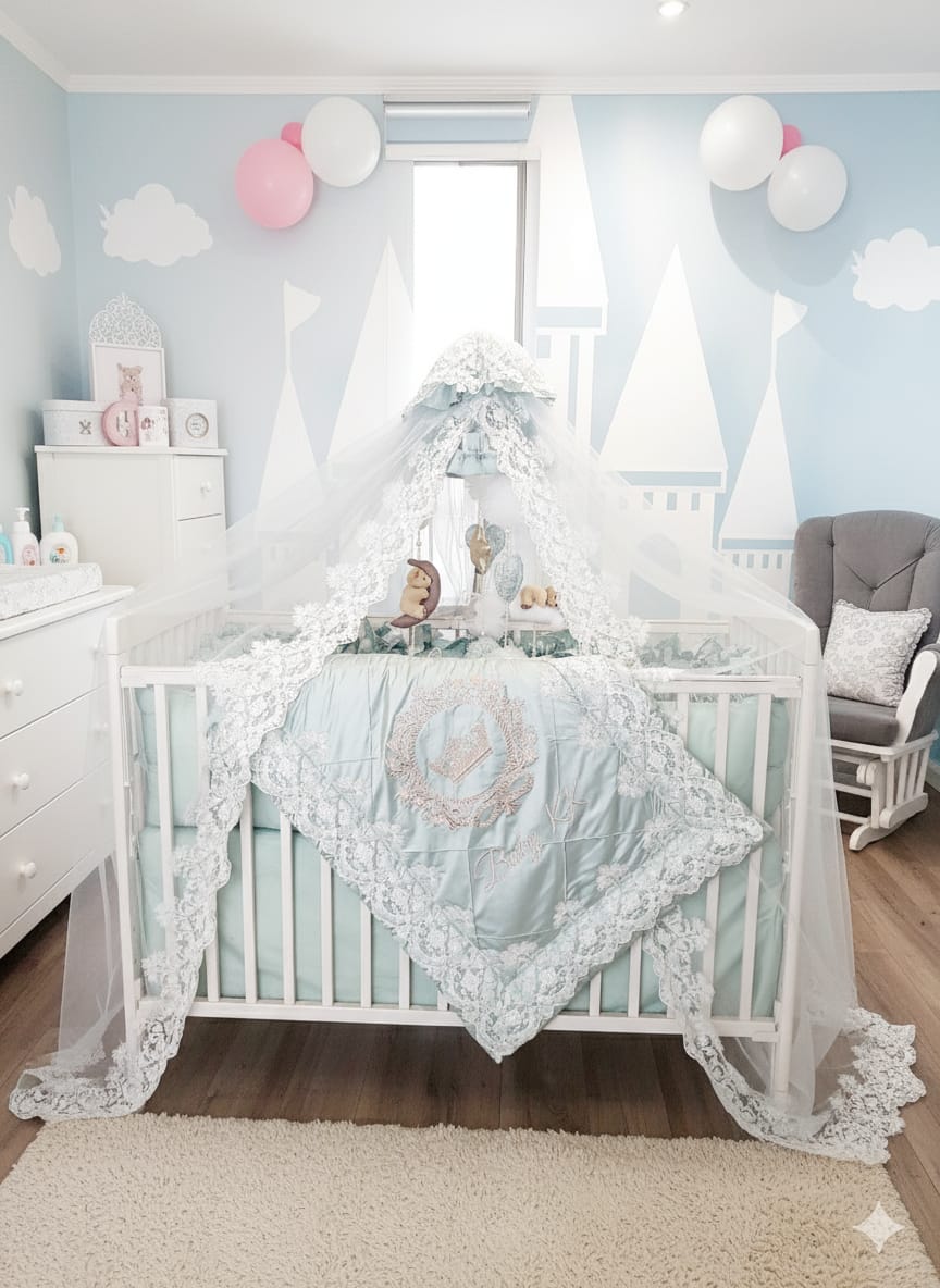 The Princess Palace Luxury Crib Bedding Collection