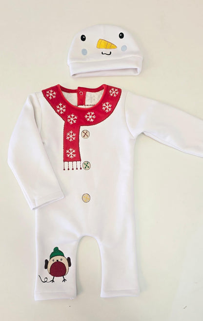 Snowman Winter Romper Set