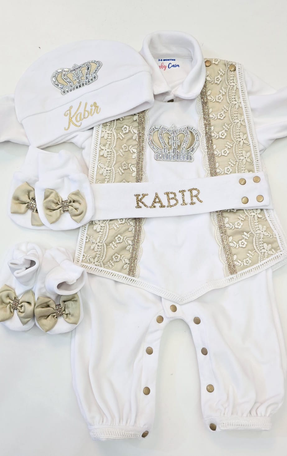 The Royal Milestone Collection: Personalized Baby Boy Sets