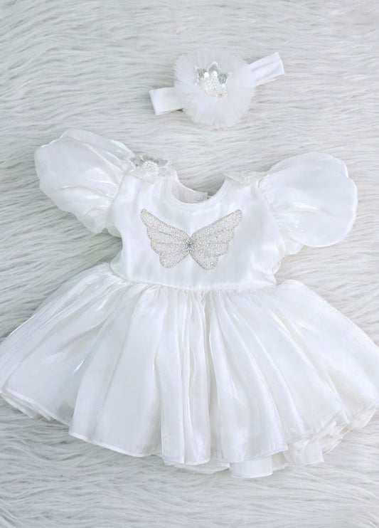 Heirloom Lace & Ruffle 5-Piece Ceremony Set – Soft Peach