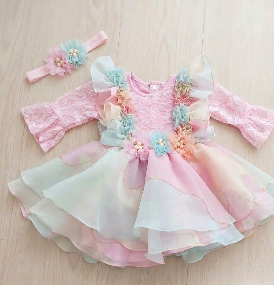 Pastel Organza Frock