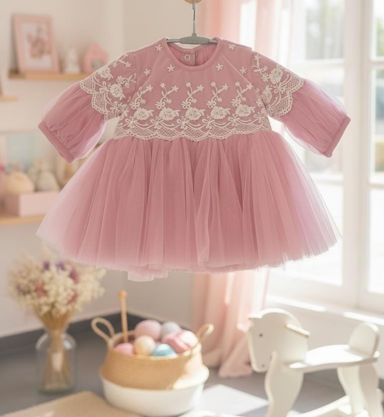 Pink Net Frock