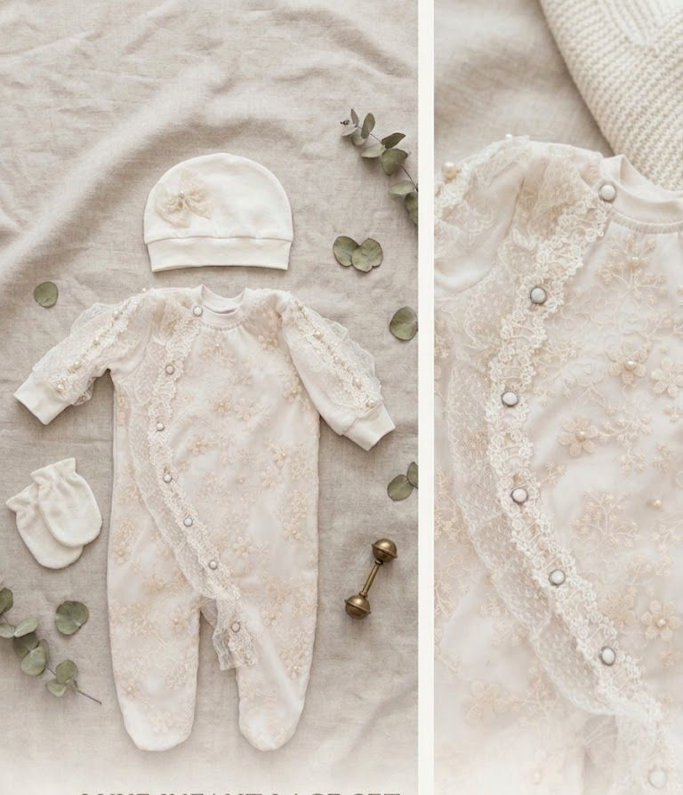 The Ivory Blossom Romper set