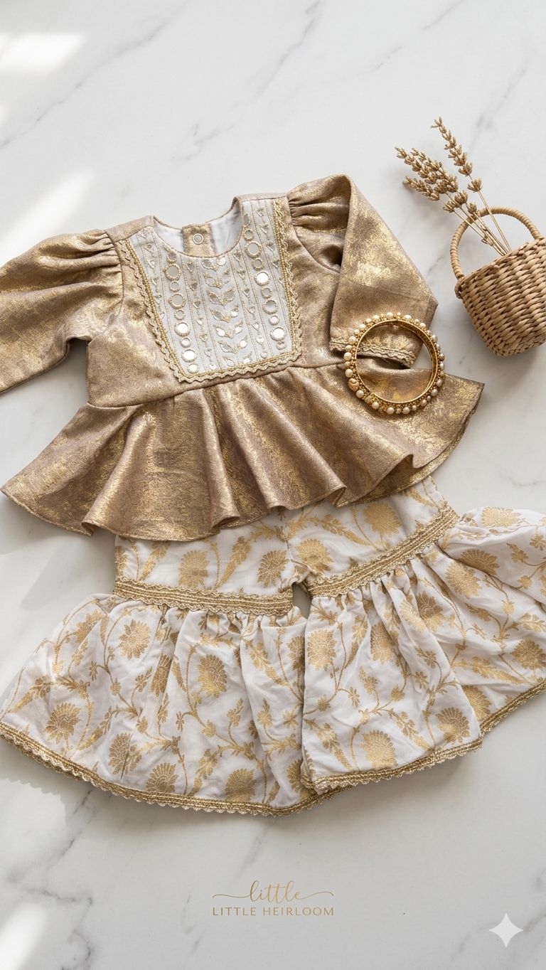 The Gold Mirror Ghara Set