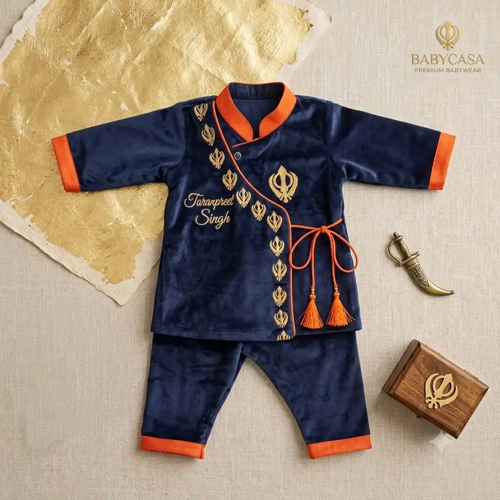Little Khanda Prince Baby Boy Set