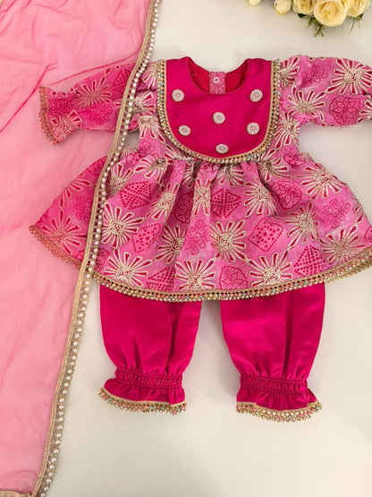 Pink Floral Festive Set