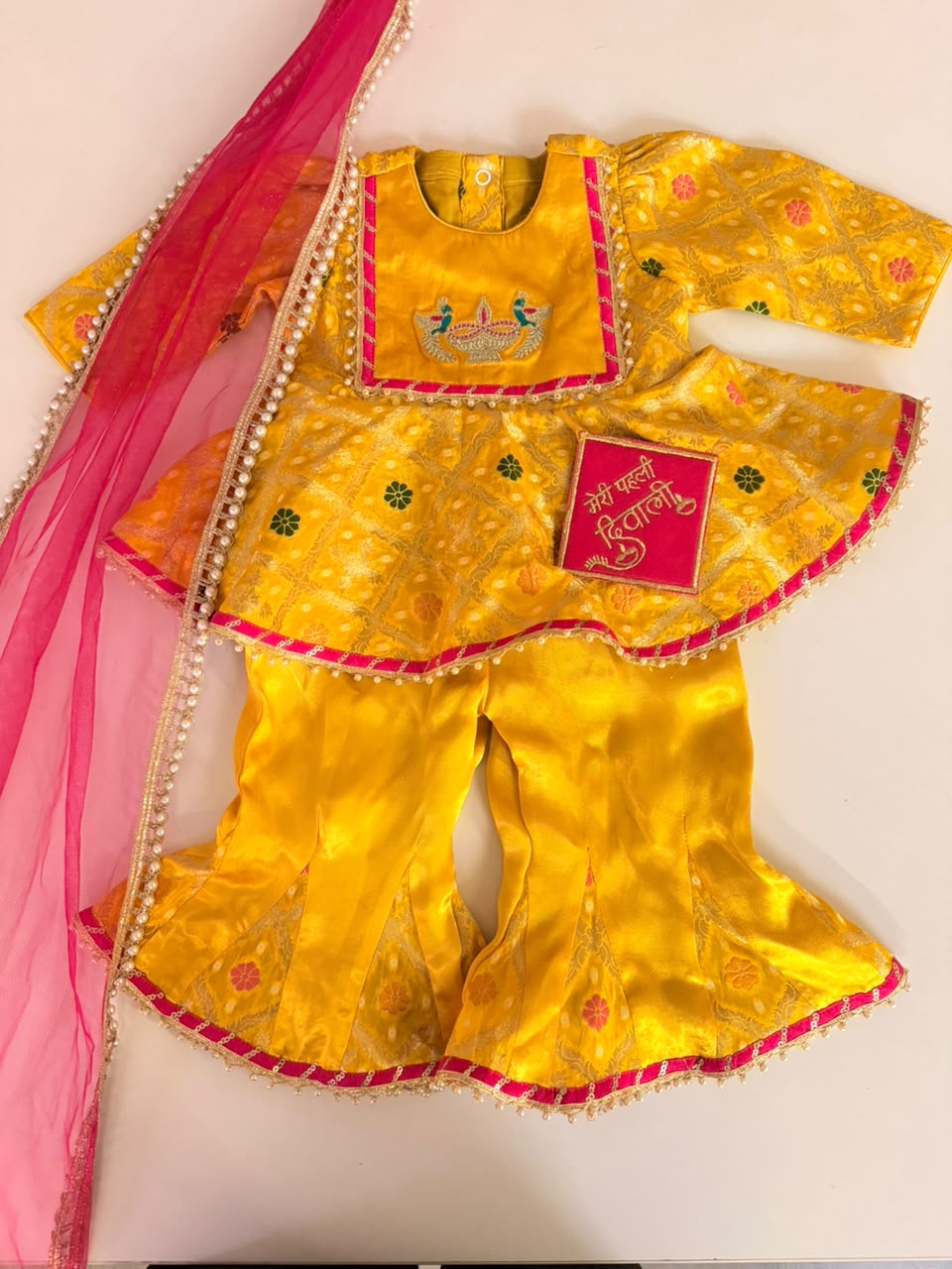 Yellow Diwali Sharara Set