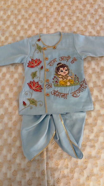 Sky Blue Ram Kurta Set