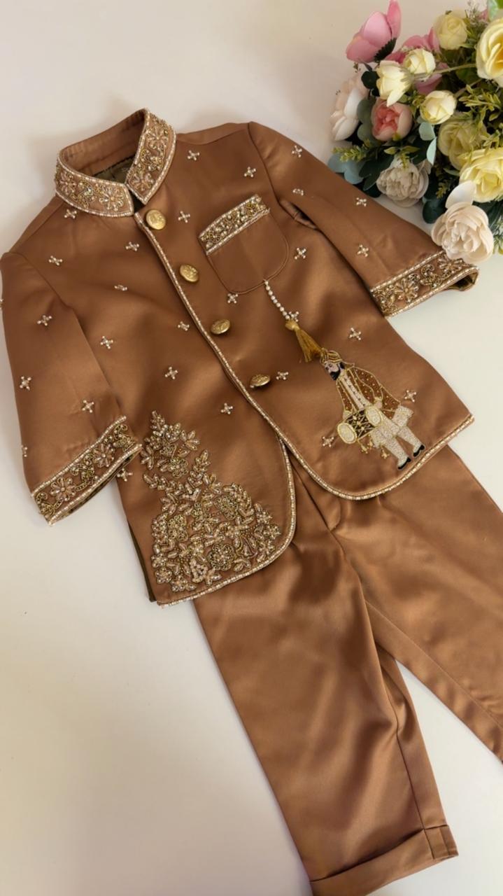 Bronze Gold Royal Kurta Set