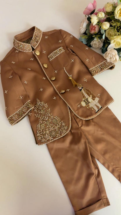 Bronze Gold Royal Kurta Set