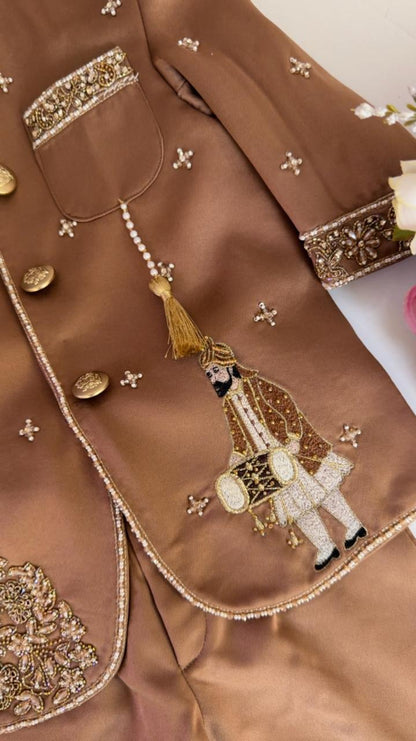 Bronze Gold Royal Kurta Set