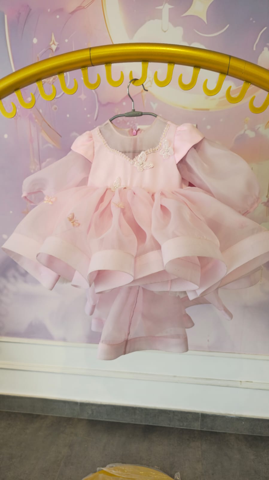 Pink Butterfly Princess Dress