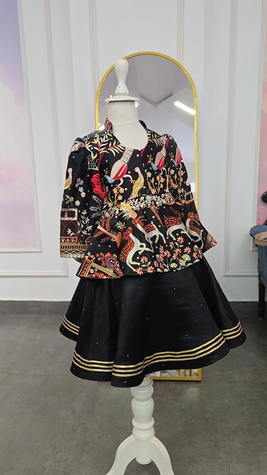 Black Folk Pattern Ethnic Set