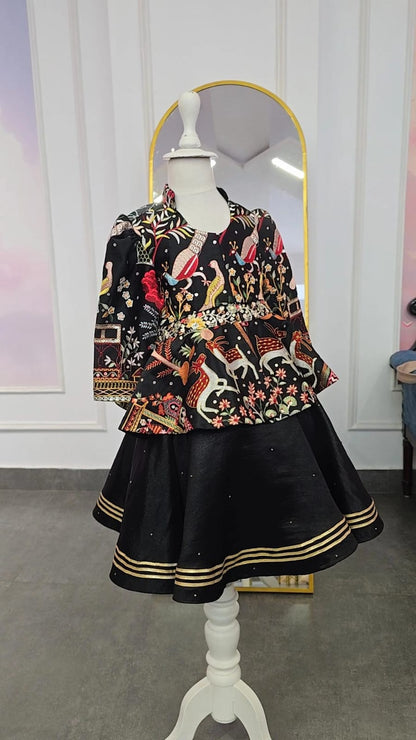 Black Folk Pattern Ethnic Set